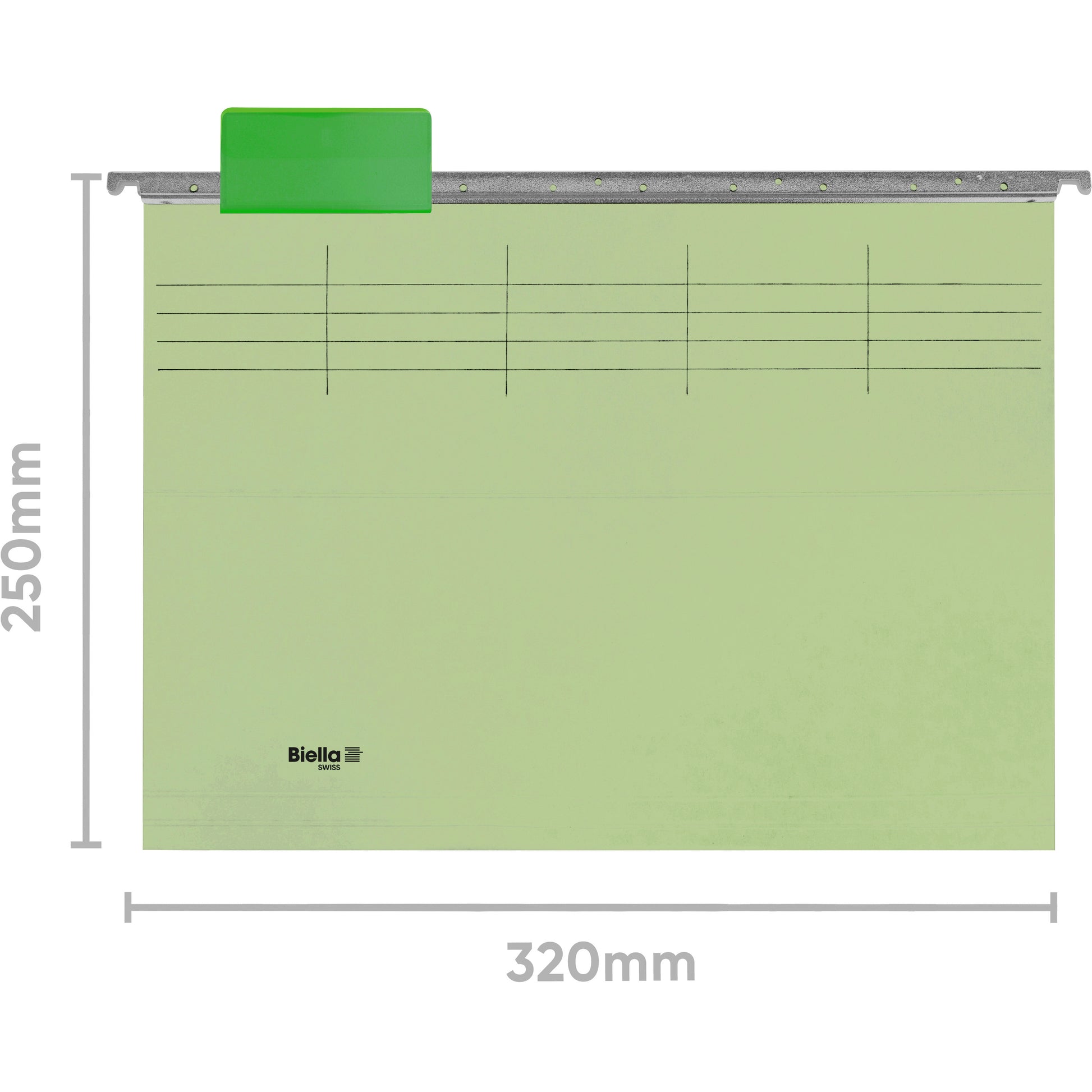 BIELLA Hängemappen-Set A4 27125531U hellgrün 32x25cm 25 Stück
