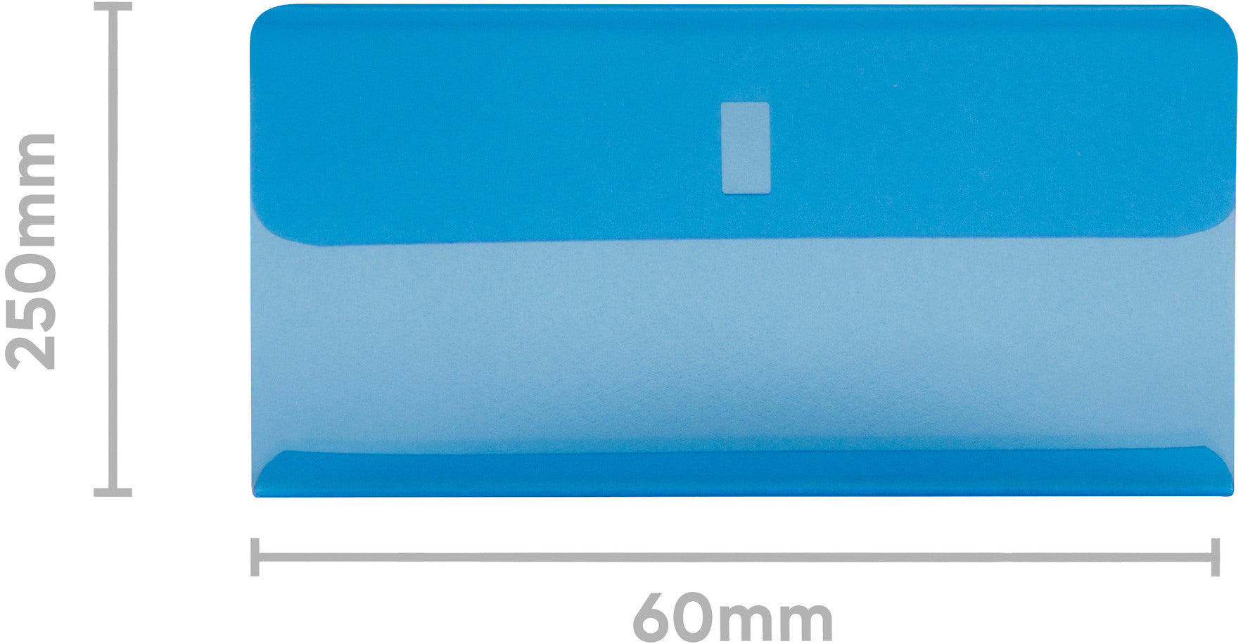 BIELLA Klarsichthülsen 60x30mm 27360205U blau 25 Stück