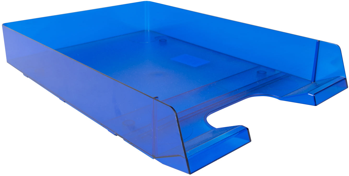 BIELLA Briefkorb Parat-Plast A4/C4 30540105U blau transparent