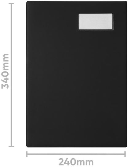 BIELLA Unterschriftenmappe A4 34342002U schwarz 20-teilig