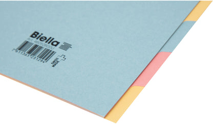 BIELLA Kartonregister A5 46052600U pastell 6-teilig