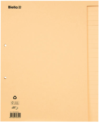 BIELLA Bauabrechnungsregister A4 46442600U braun blanko 26-teilig