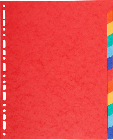 BIELLA Kartonregister Top Color A4 47941200U intensiv 12-teilig