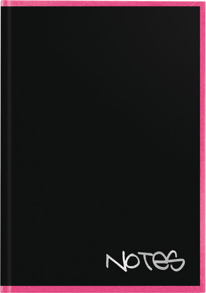 BIELLA Notizbuch Black Office A5 53851340U gepunktet, rosa 192 Seiten