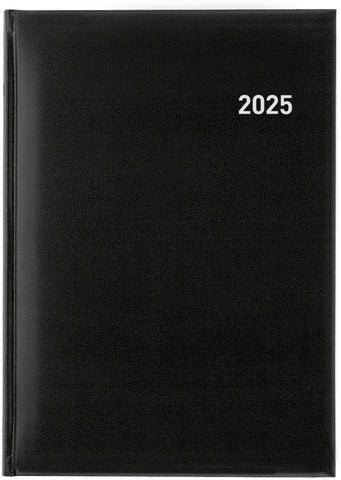 BIELLA Geschäftsagenda Quattro 2025 803410020025 1T/1S schwarz ML 21x29.7cm