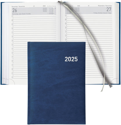 BIELLA Geschäftsagenda Executive 2025 806510050025 1T/1S blau ML 14.5x20.5cm