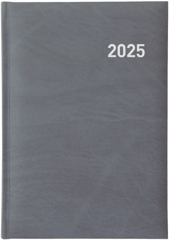 BIELLA Geschäftsagenda Executive 2025 806510250025 1T/1S grau ML 14.5x20.5cm