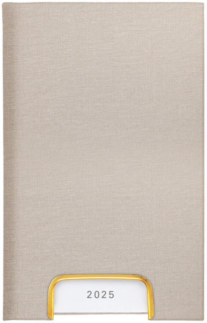 BIELLA Geschäftsagenda Disponent 2025 807401100025 1T/1S beige ML 10.1x16cm