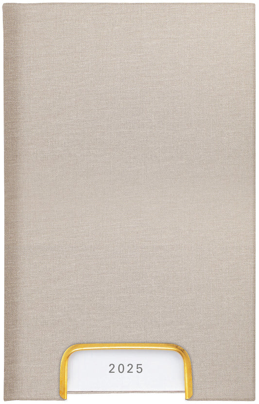 BIELLA Geschäftsagenda Disponent 2025 807401100025 1T/1S beige ML 10.1x16cm