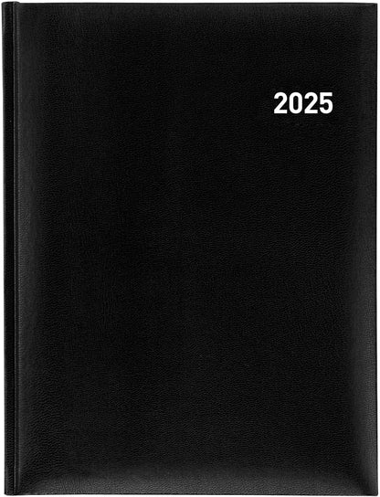 BIELLA Geschäftsagenda Orario 2025 809301020025 1W/2S schwarz ML 17.8x23.5cm