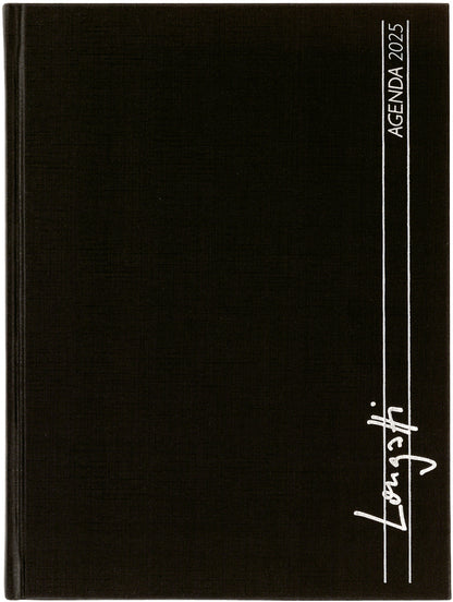 BIELLA Geschäftsagenda Longatti 2025 812720020025 1W/2S schwarz ML 15x20cm