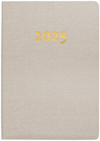 BIELLA Taschenagenda Tell 2025 823201100025 2T/1S beige ML 8.5x12.5cm