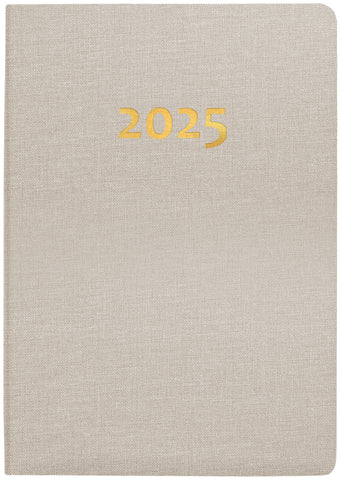 BIELLA Taschenagenda Tell 2025 823201100025 2T/1S beige ML 8.5x12.5cm