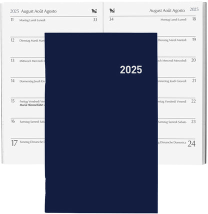 BIELLA Taschenagenda Pratique 2025 824370050025 1W/1S blau ML 8.7x13.6cm