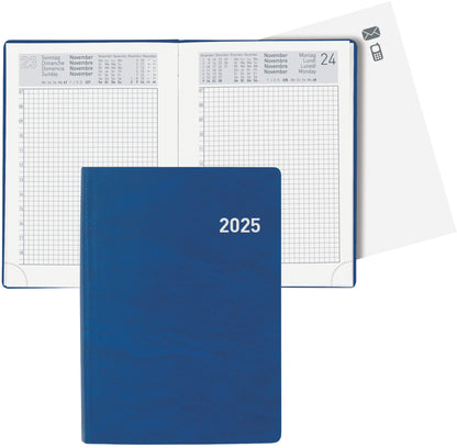 BIELLA Taschenagenda Technikus 2025 825101050025 1T/1S blau ML 10.1x14.2cm