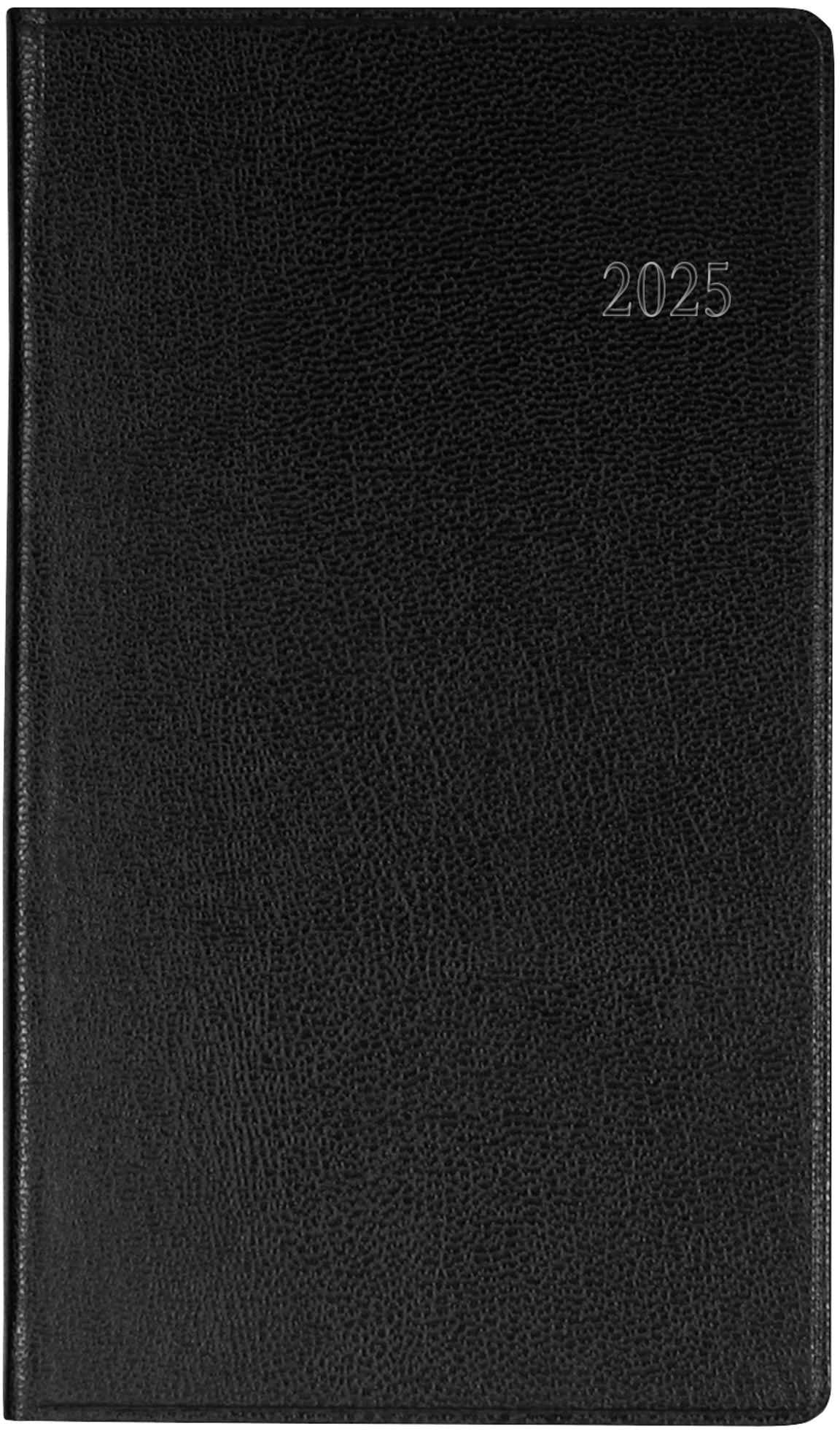 BIELLA Taschenagenda Budget 2025 830360020025 1W/2S schwarz ML 8.7x15.3cm