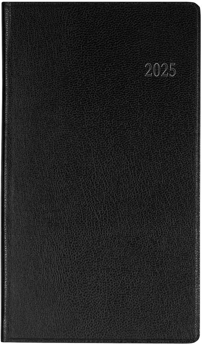 BIELLA Taschenagenda Budget 2025 830360020025 1W/2S schwarz ML 8.7x15.3cm