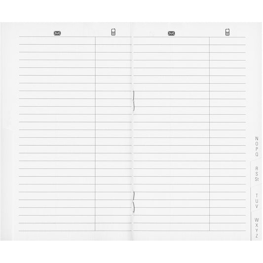 BIELLA Paris Adressregister 85340800U weiss liniert 7.5x12.6cm