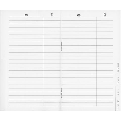 BIELLA Paris Adressregister 85340800U weiss liniert 7.5x12.6cm