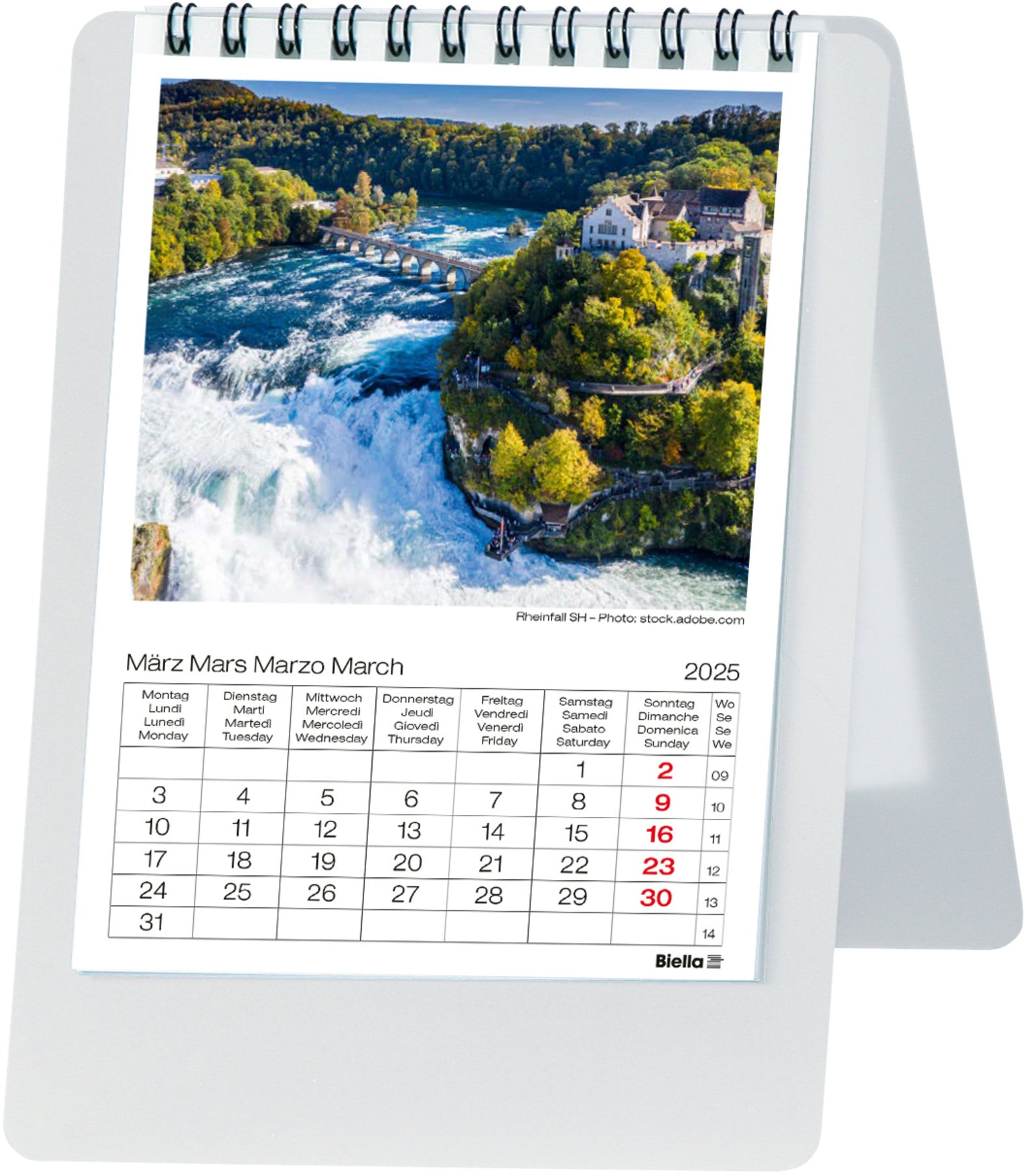 BIELLA Pultkalender Imago Swiss 2025 887161000025 1M/1S Highlight ML 10.5x14.8cm