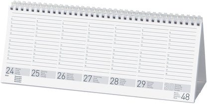 BIELLA Pultkalender Seplana 2025 887371000025 1W/2S grau ML 29.8x11.7cm