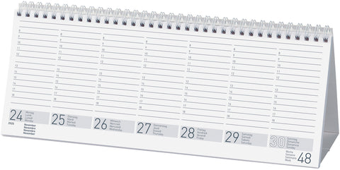 BIELLA Pultkalender Seplana 2025 887371000025 1W/2S grau ML 29.8x11.7cm