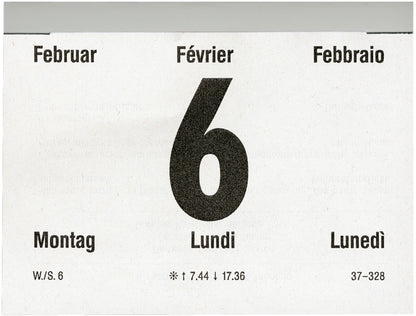 BIELLA Abreisskalender quer Nr.4 2025 889044000025 1T/1S mehrfarbig ML 10.5x8cm