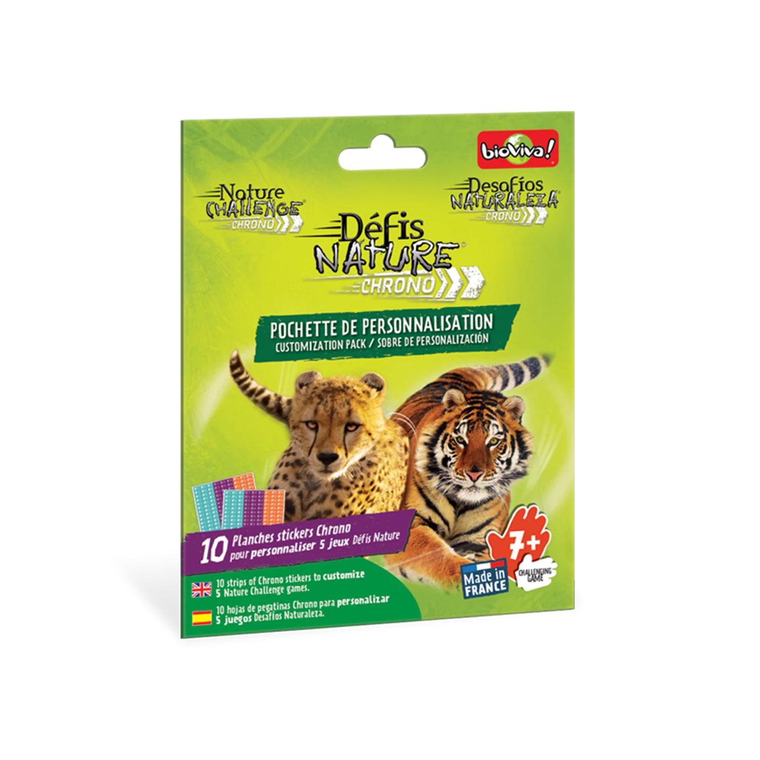 DEFIS NATURE 10 PLANCHES STICKERS CHRONO (PERSONNALISATION)