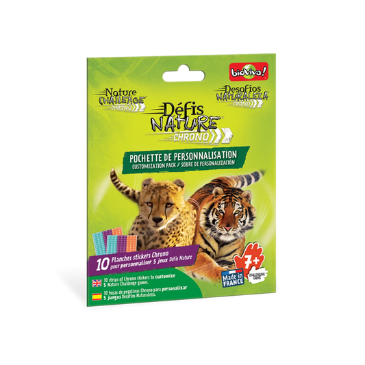 DEFIS NATURE 10 PLANCHES STICKERS CHRONO (PERSONNALISATION)