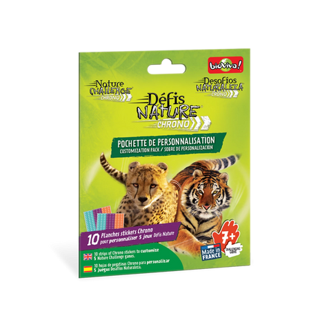 DEFIS NATURE 10 PLANCHES STICKERS CHRONO (PERSONNALISATION)