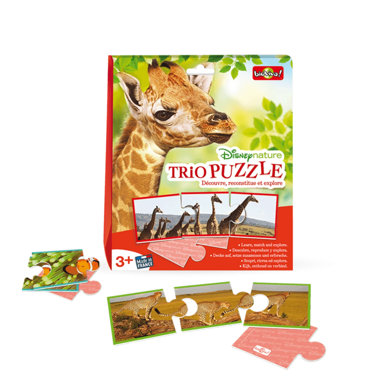 DISNEYNATURE TRIO PUZZLE (FR-DE-IT-EN-NL-ES)