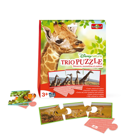 DISNEYNATURE TRIO PUZZLE (FR-DE-IT-EN-NL-ES)