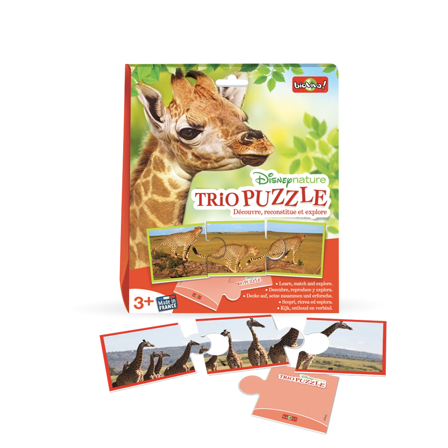 DISNEYNATURE TRIO PUZZLE (FR-DE-IT-EN-NL-ES)