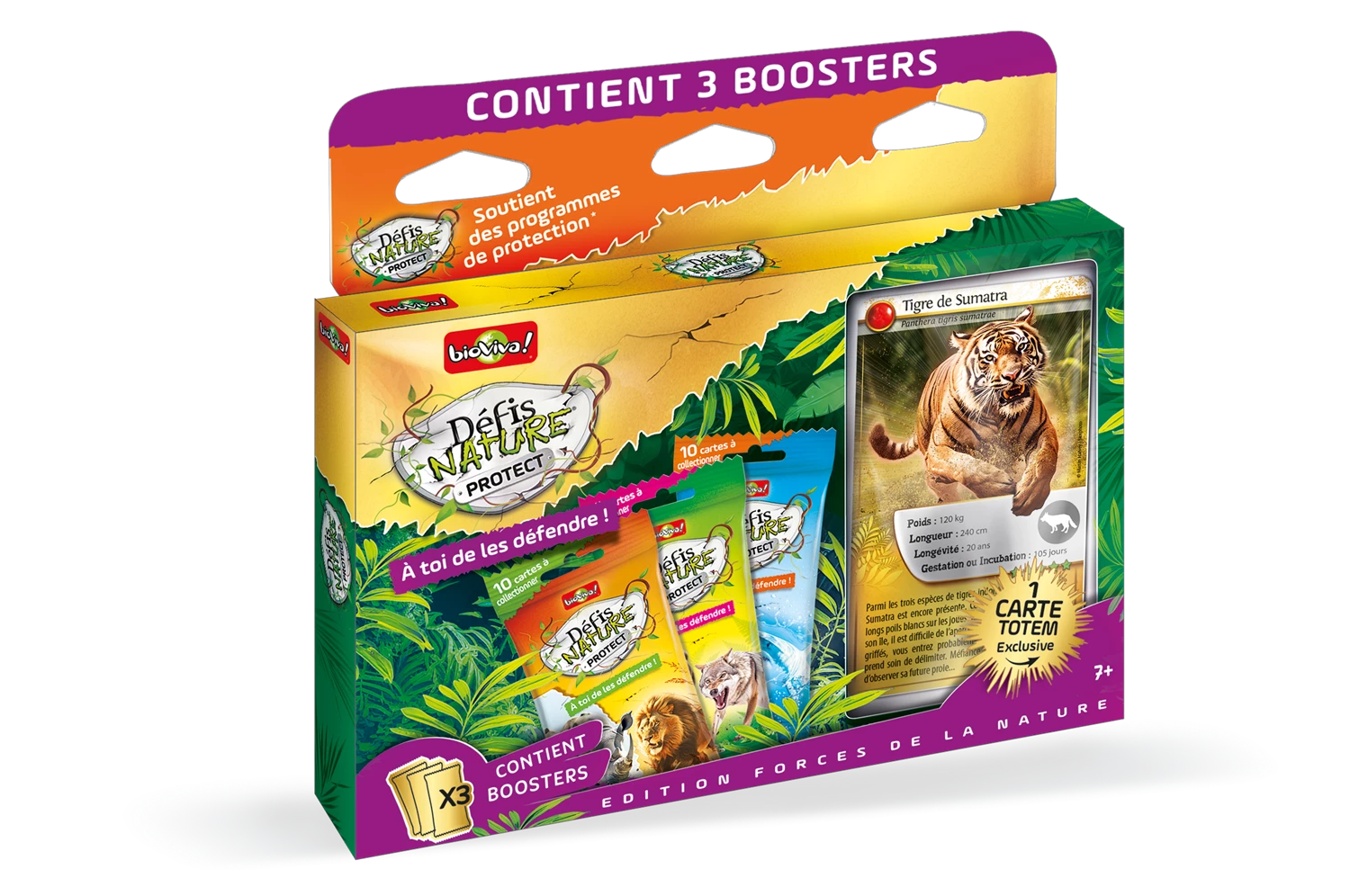 DEFIS NATURE PROTECT COFFRET TIGRE (3XBOOSTERS + 1 CARTE TOT