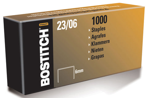 BOSTITCH Heftklammern 23/6 mm 23-06-1M 1000 Stück
