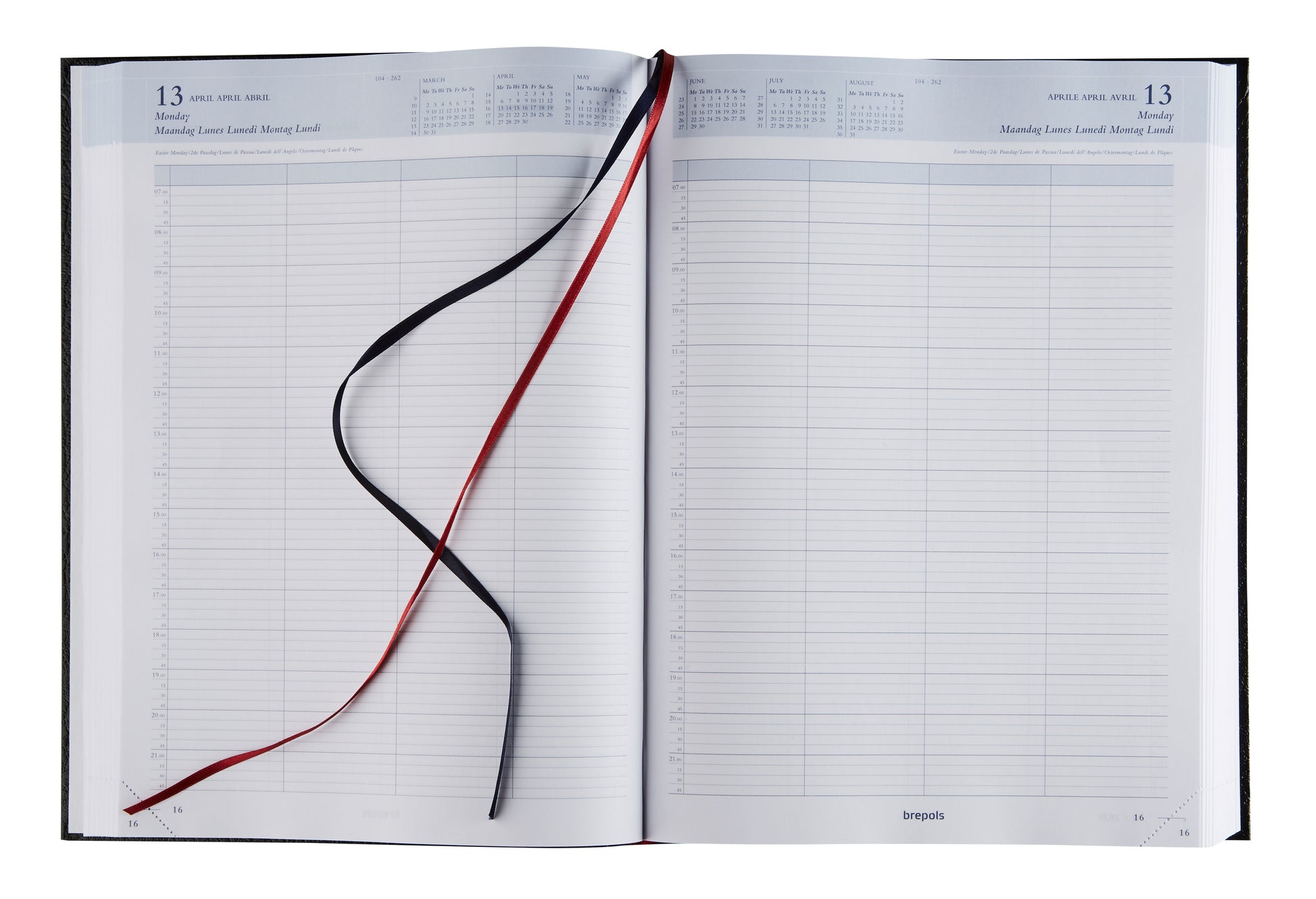 BREPOLS Agenda Bremax 2 Santex 2025 0.002.1345 1T/2S schwarz 21x29cm