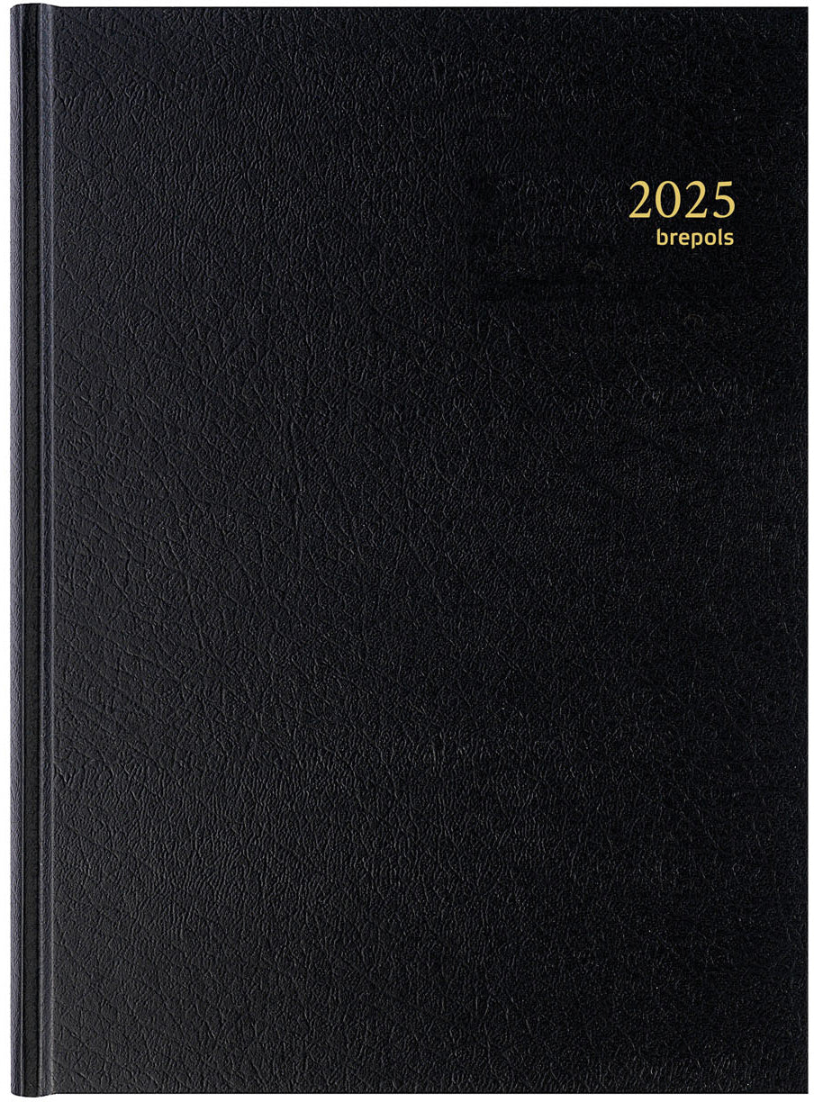 BREPOLS Agenda Bremax 2 Santex 2025 0.002.1345 1T/2S schwarz 21x29cm