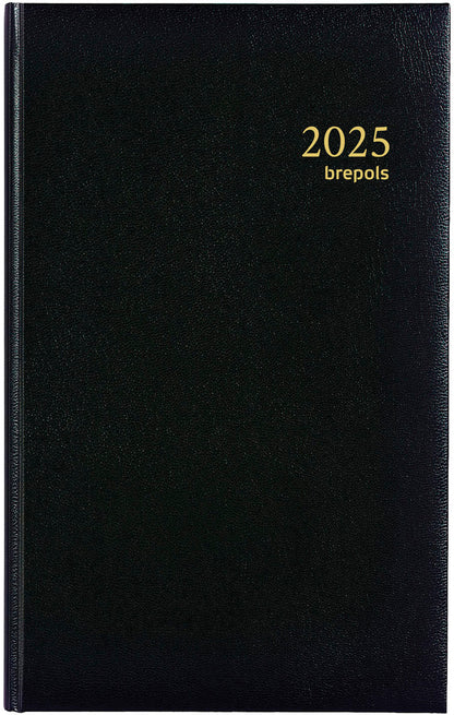 BREPOLS Agenda Brefix Lima 2025 0.016.1256 1T/1S schwarz 11.3x18.2cm