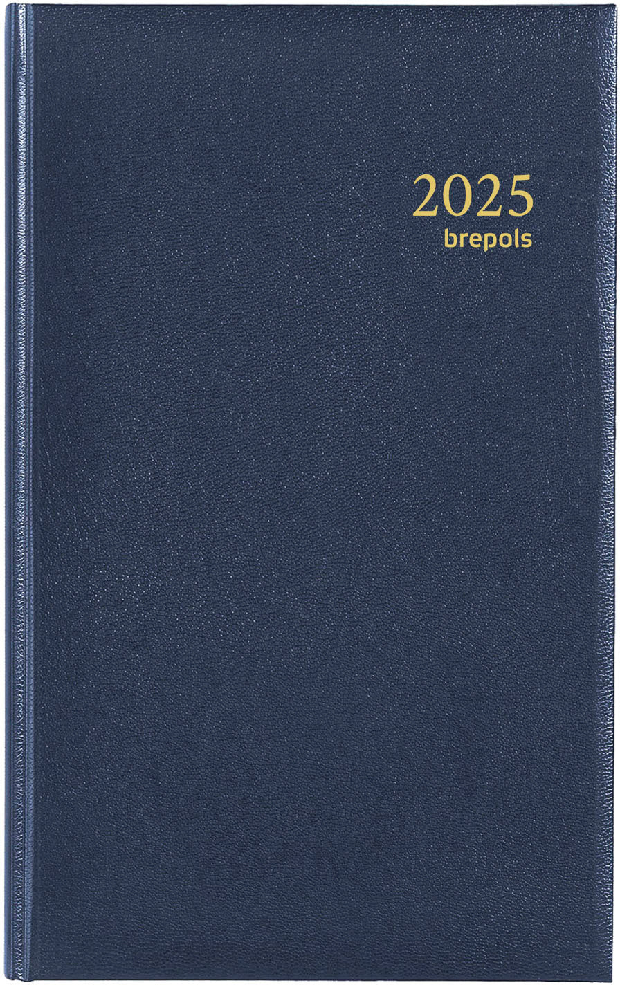 BREPOLS Agenda Brefix Lima 2025 0.016.1256 1T/1S blau 11.3x18.2cm