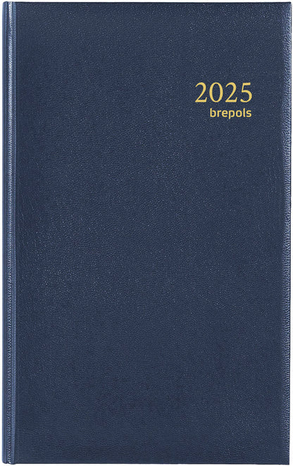 BREPOLS Agenda Brefix Lima 2025 0.016.1256 1T/1S blau 11.3x18.2cm