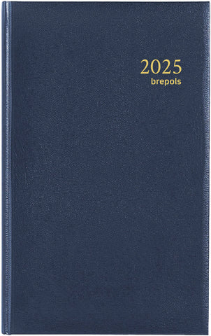 BREPOLS Agenda Brefix Lima 2025 0.016.1256 1T/1S blau 11.3x18.2cm