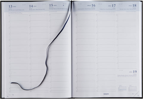 BREPOLS Agenda Omega Lima Kul. 2025 0.030.1256 1W/2S schwarz 21x29cm