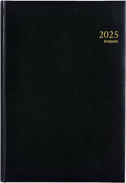 BREPOLS Agenda Omega Lima Kul. 2025 0.030.1256 1W/2S schwarz 21x29cm