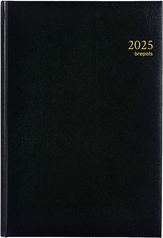 BREPOLS Agenda Omega Lima Kul. 2025 0.030.1256 1W/2S schwarz 21x29cm