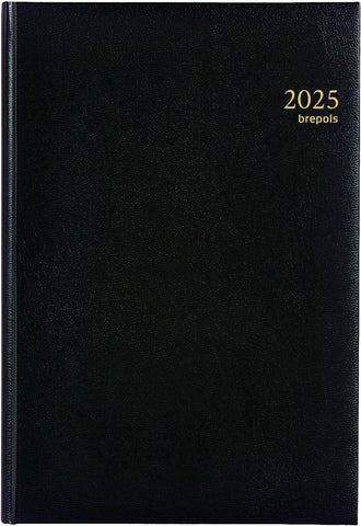 BREPOLS Agenda Omega Lima Kul. 2025 0.030.1256 1W/2S schwarz 21x29cm