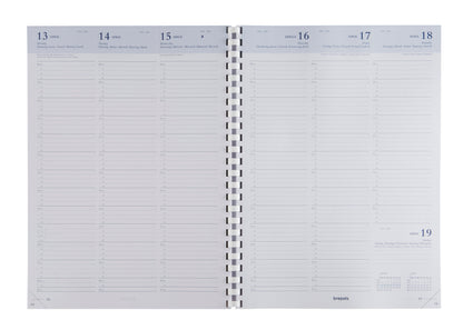 BREPOLS Agenda Omega Capri Kul. 2025 0.030.2582 1W/2S schwarz 21x29cm