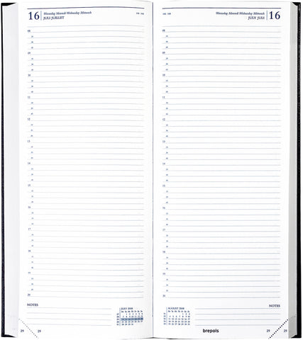 BREPOLS Agenda Saturnus 101 Lima 2025 0.101.1255 1T/2S schwarz 12.8x33cm