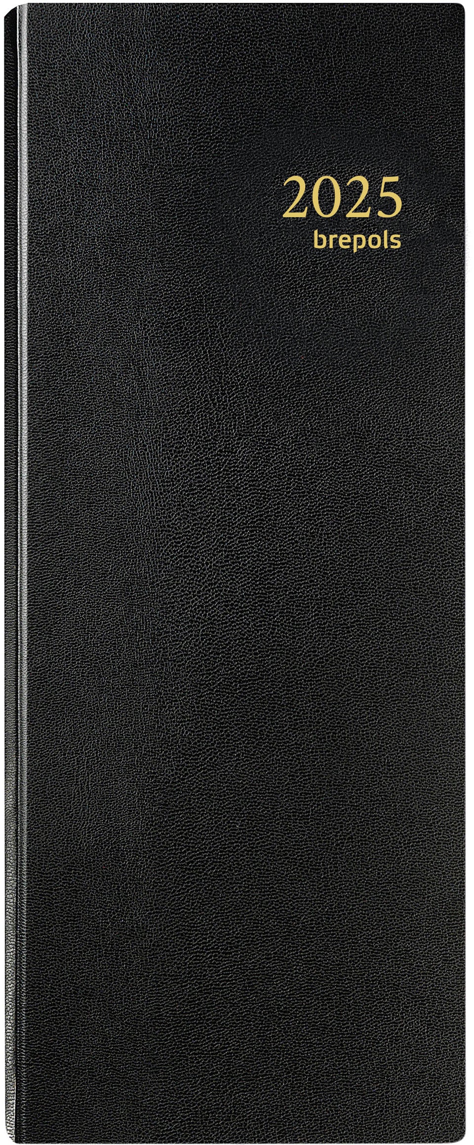 BREPOLS Agenda Saturnus 101 Lima 2025 0.101.1255 1T/2S schwarz 12.8x33cm