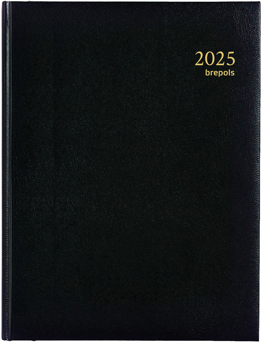 BREPOLS Agenda Ambassador Lima 2025 0.116.1256 1T/1S schwarz 17x22cm