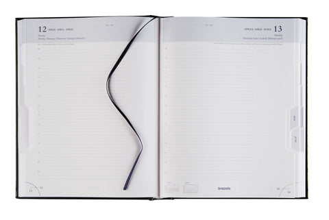 BREPOLS Agenda Ambassador Lima 2025 0.116.1256 1T/1S blau 17x22cm